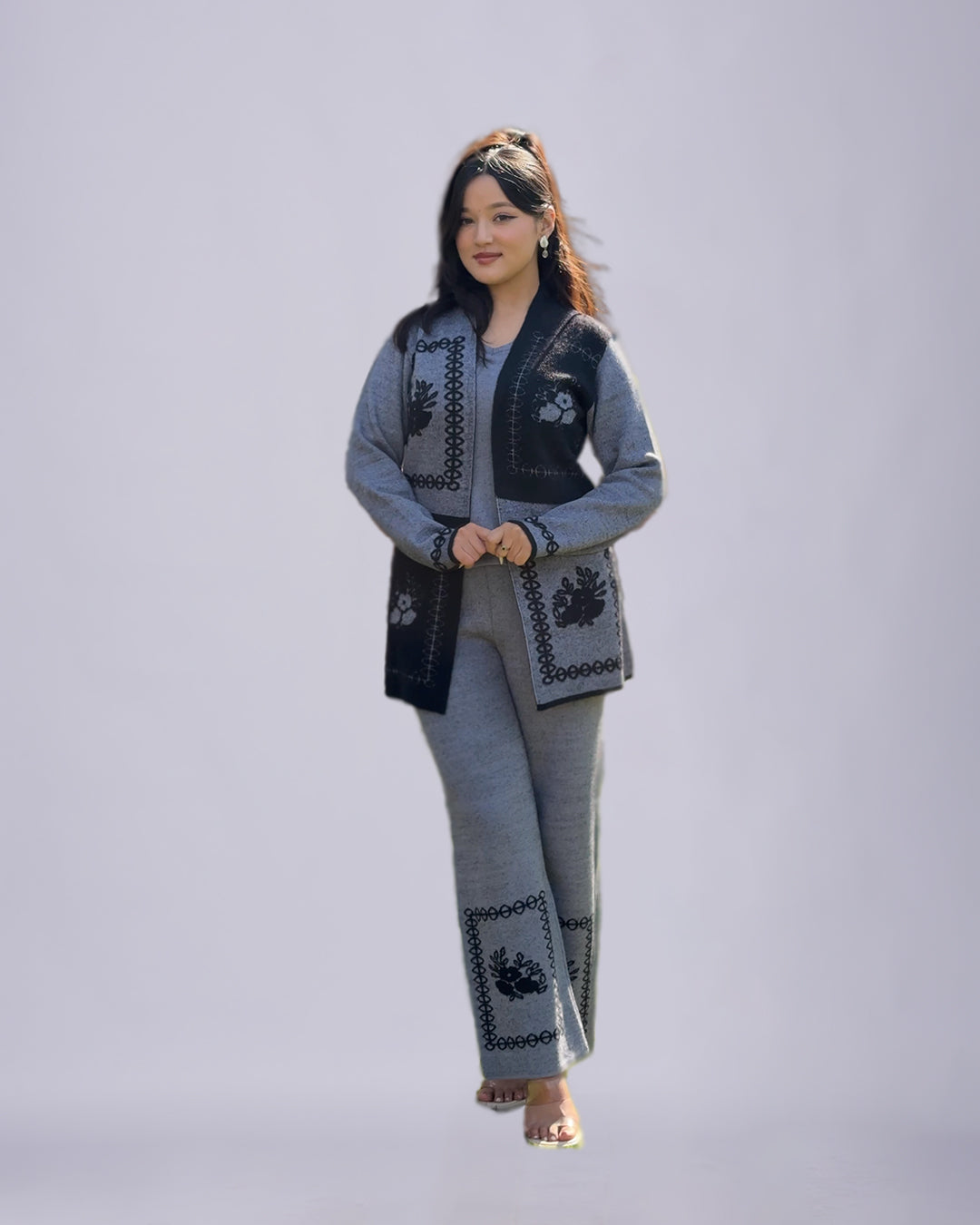 Grey Aura – Premium Co-ords Set