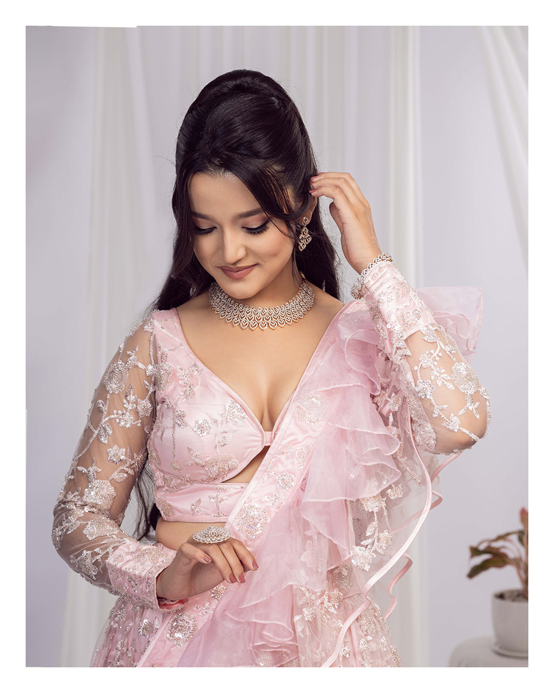 hand work lehenga and Saree In Nepal