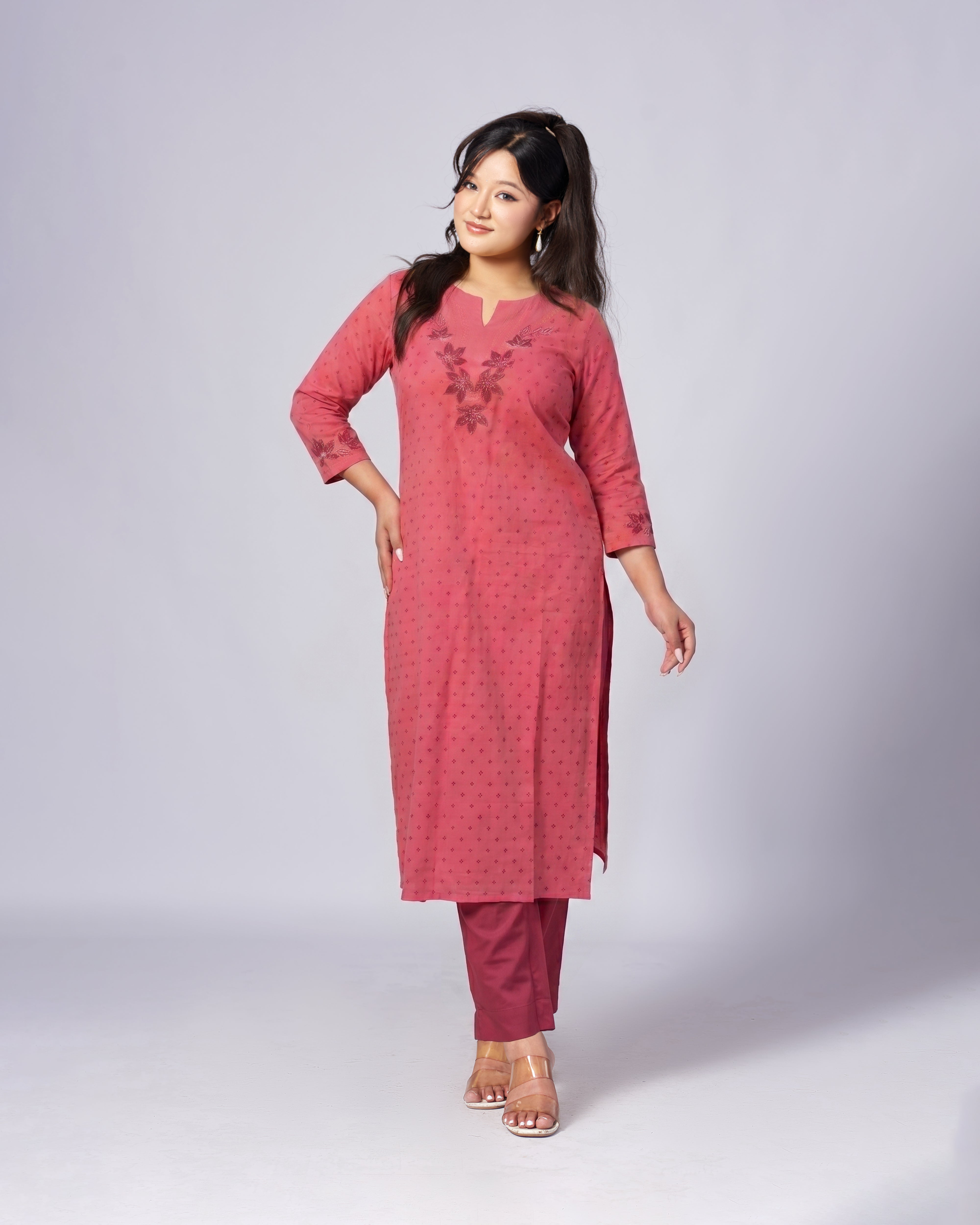 Premium Cotton Co-ords Kurthi Set