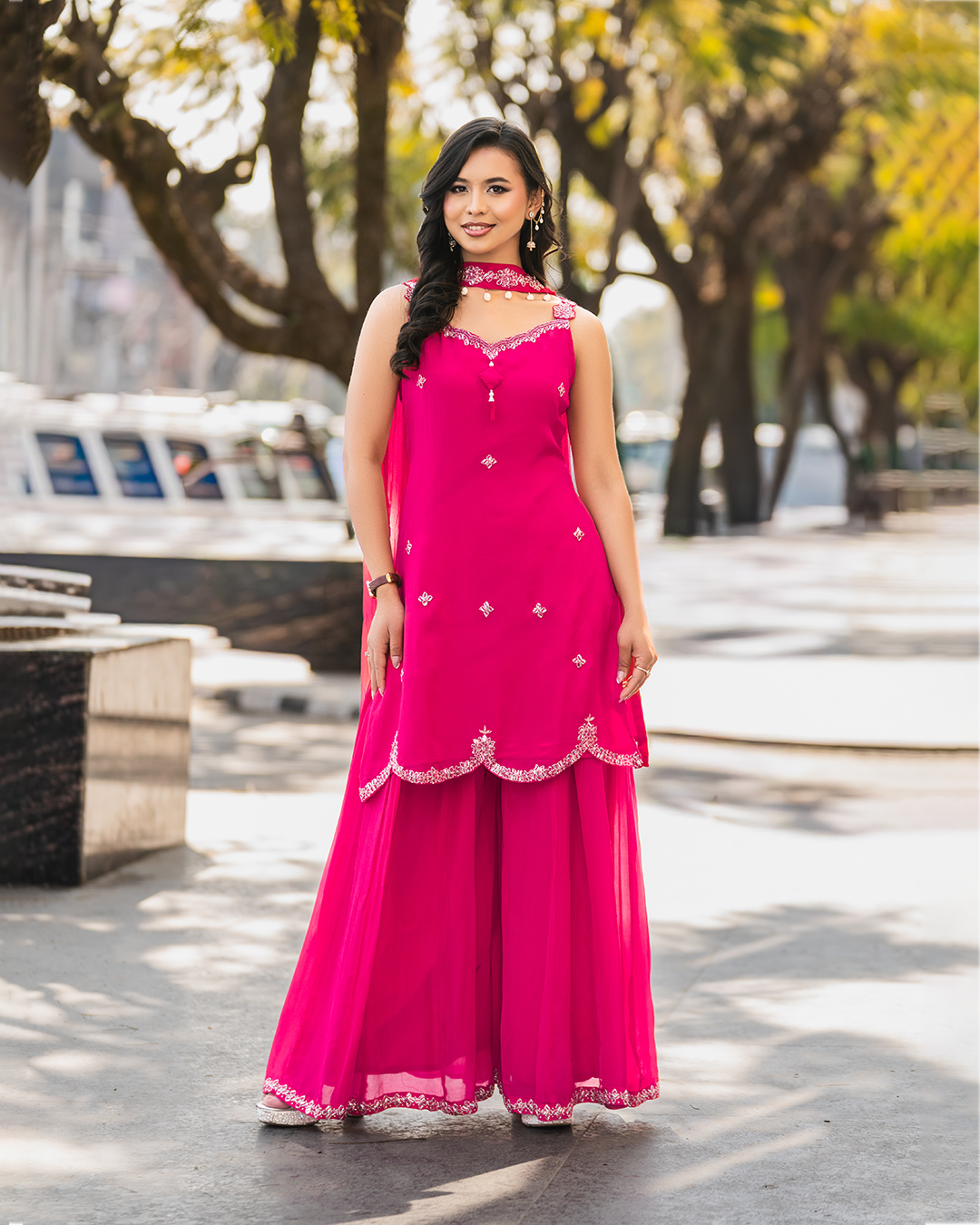 Royal Glow Upada Silk Kurthi Set