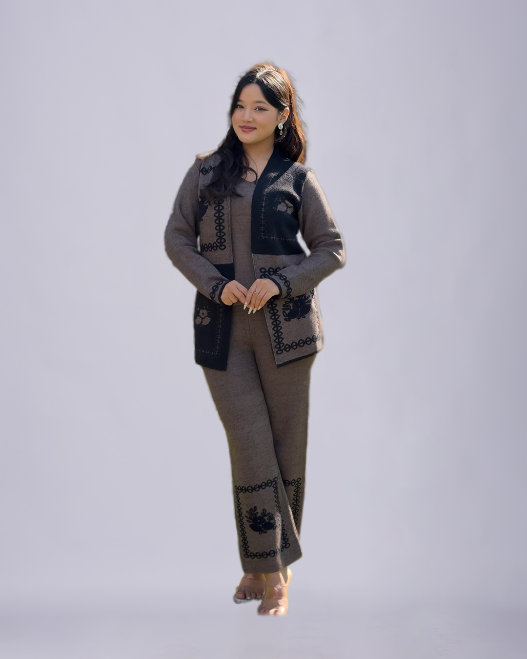 Charcoal Grace – Premium Co-ords Set