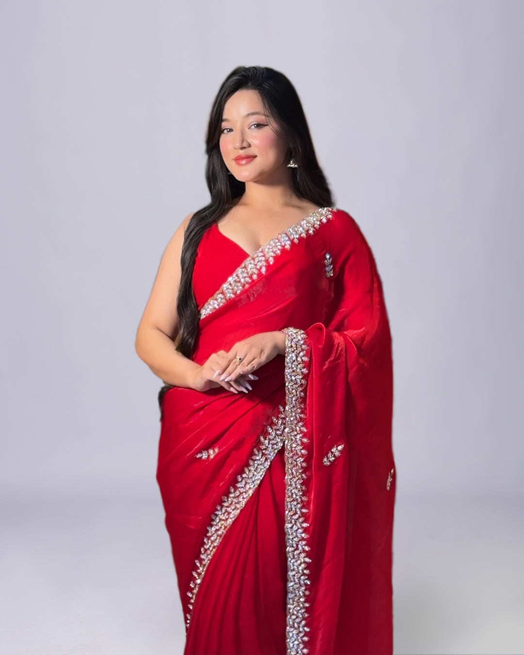 Scarlet Spark Organza Saree