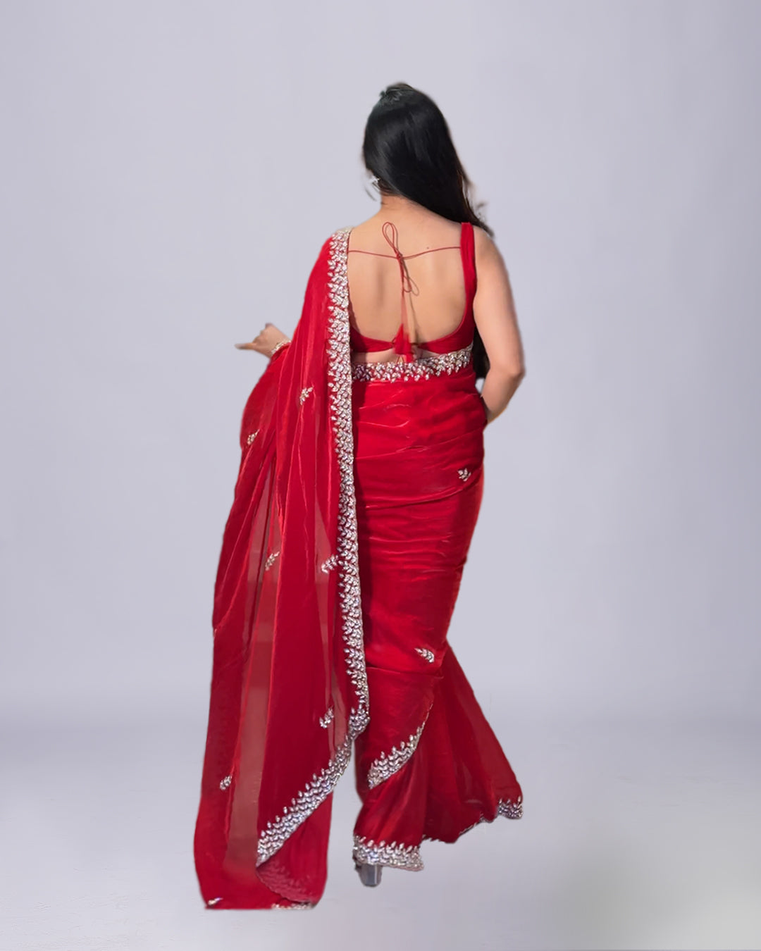 Scarlet Spark Organza Saree