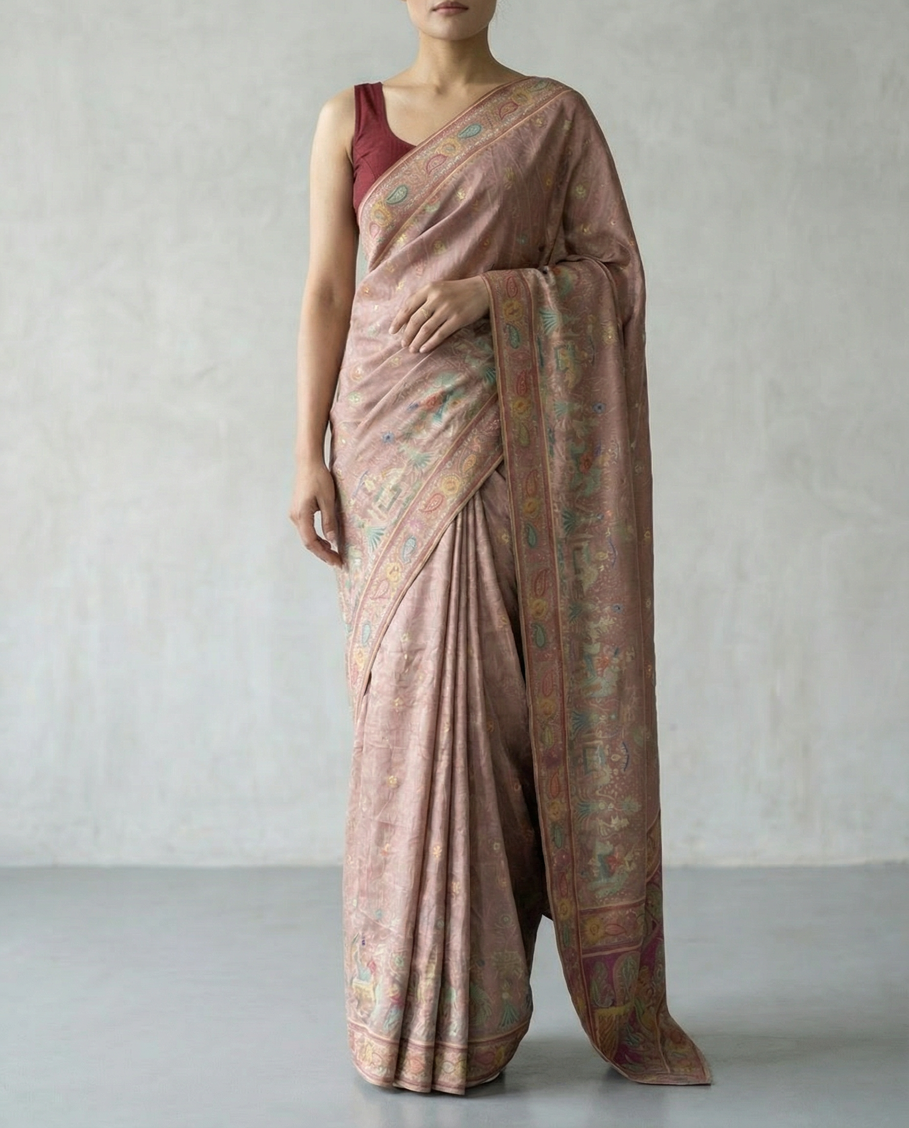 Pure Kanjivaram Silk Saree- By Mayju