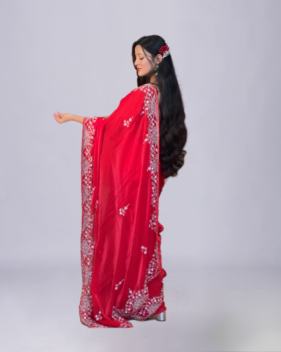 Red Silk Elegance Saree