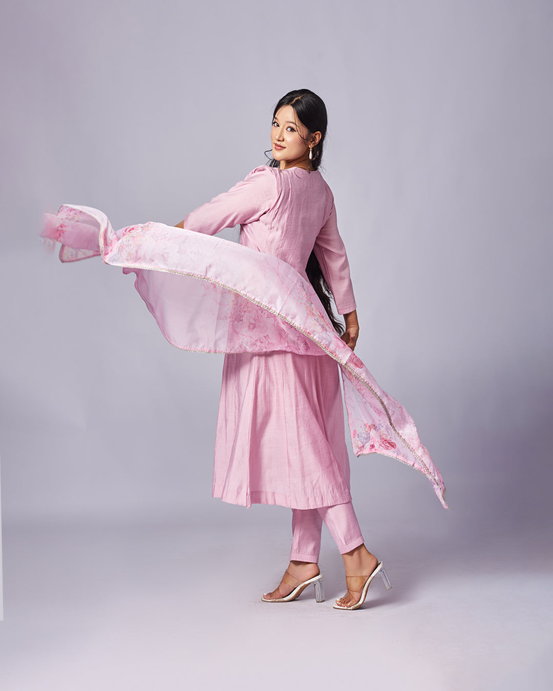 Golden Grace with a Festive Glow Kurthi Set