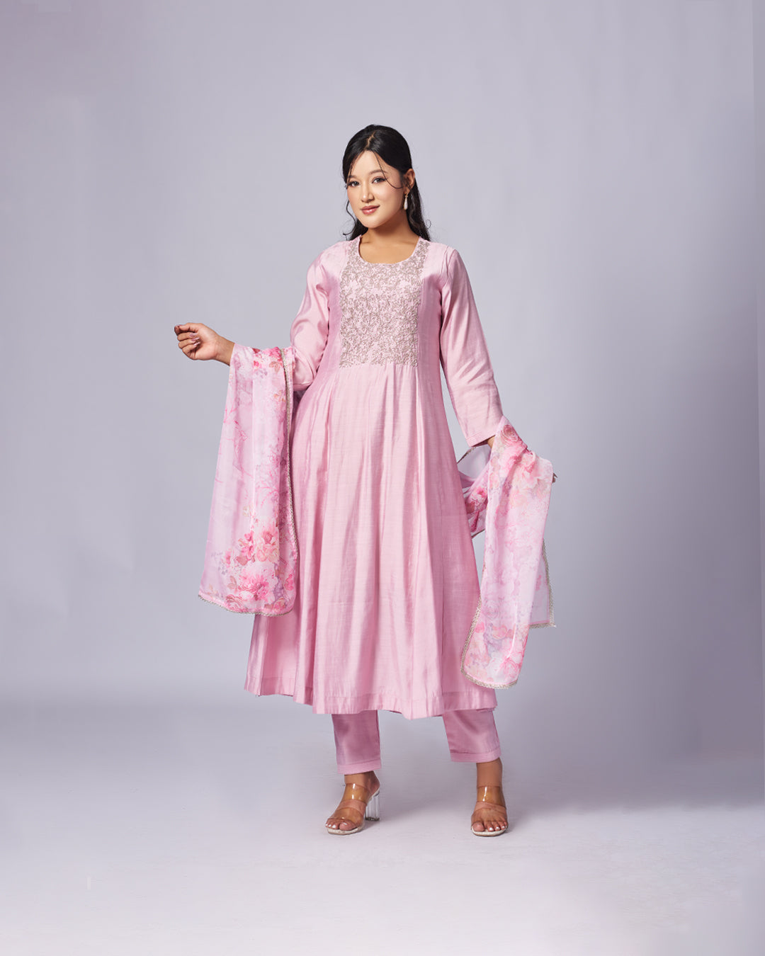 Golden Grace with a Festive Glow Kurthi Set