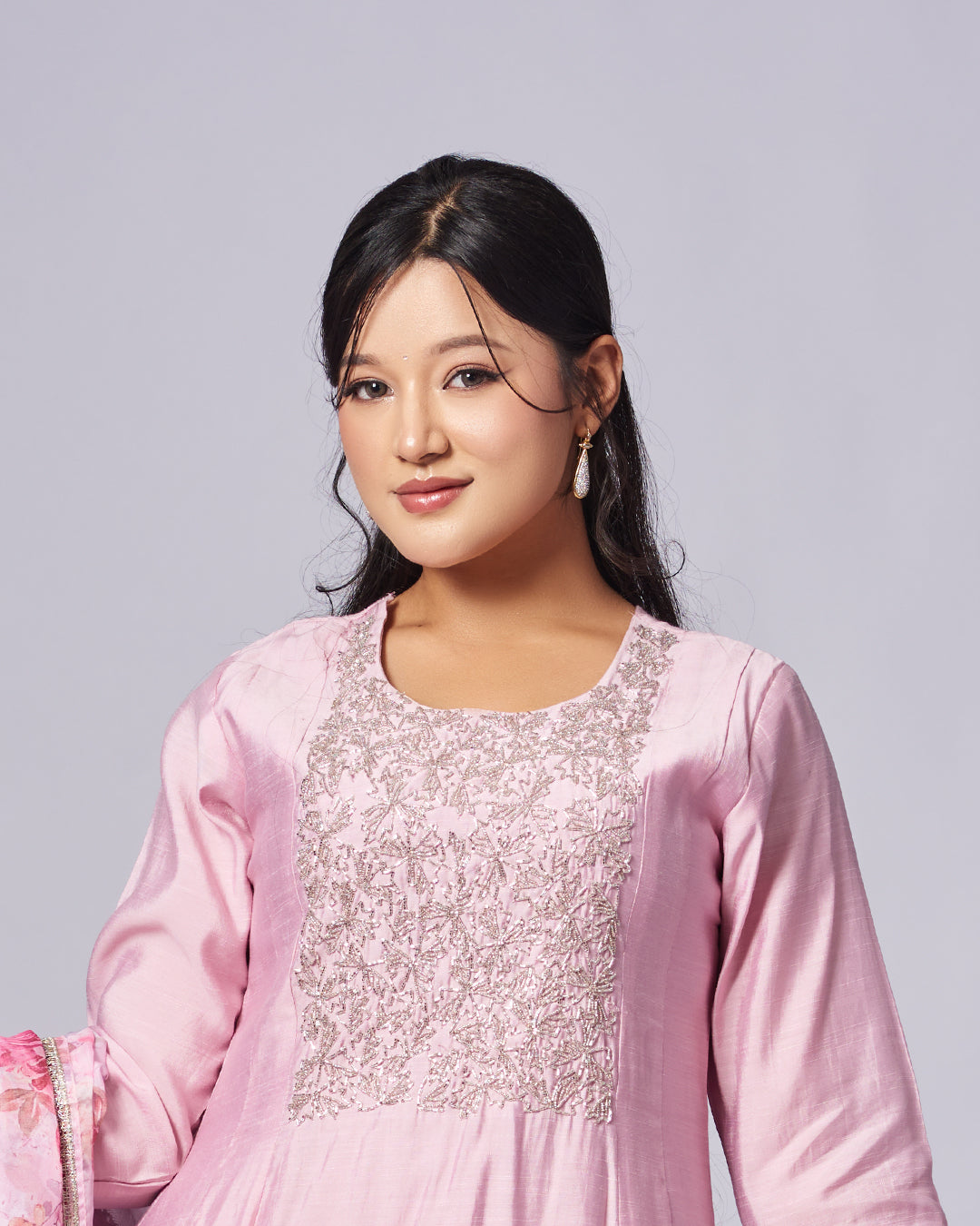 Golden Grace with a Festive Glow Kurthi Set