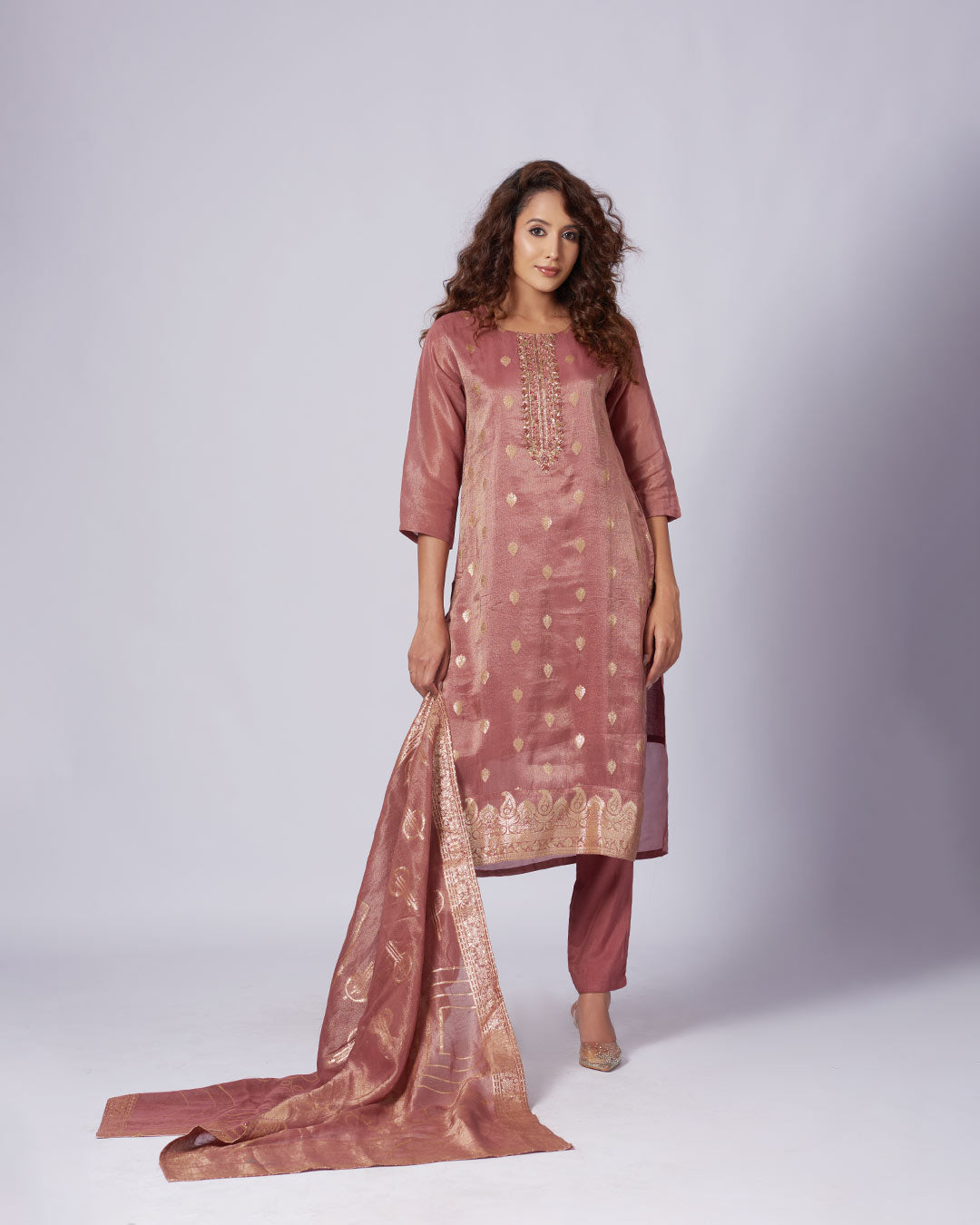 Rosewood Charm Kurthi Set 