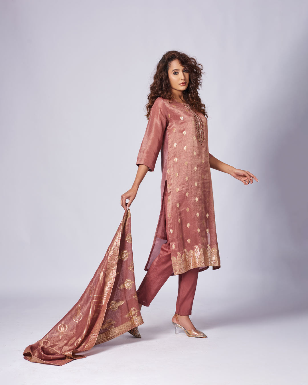 Rosewood Charm Kurthi Set 