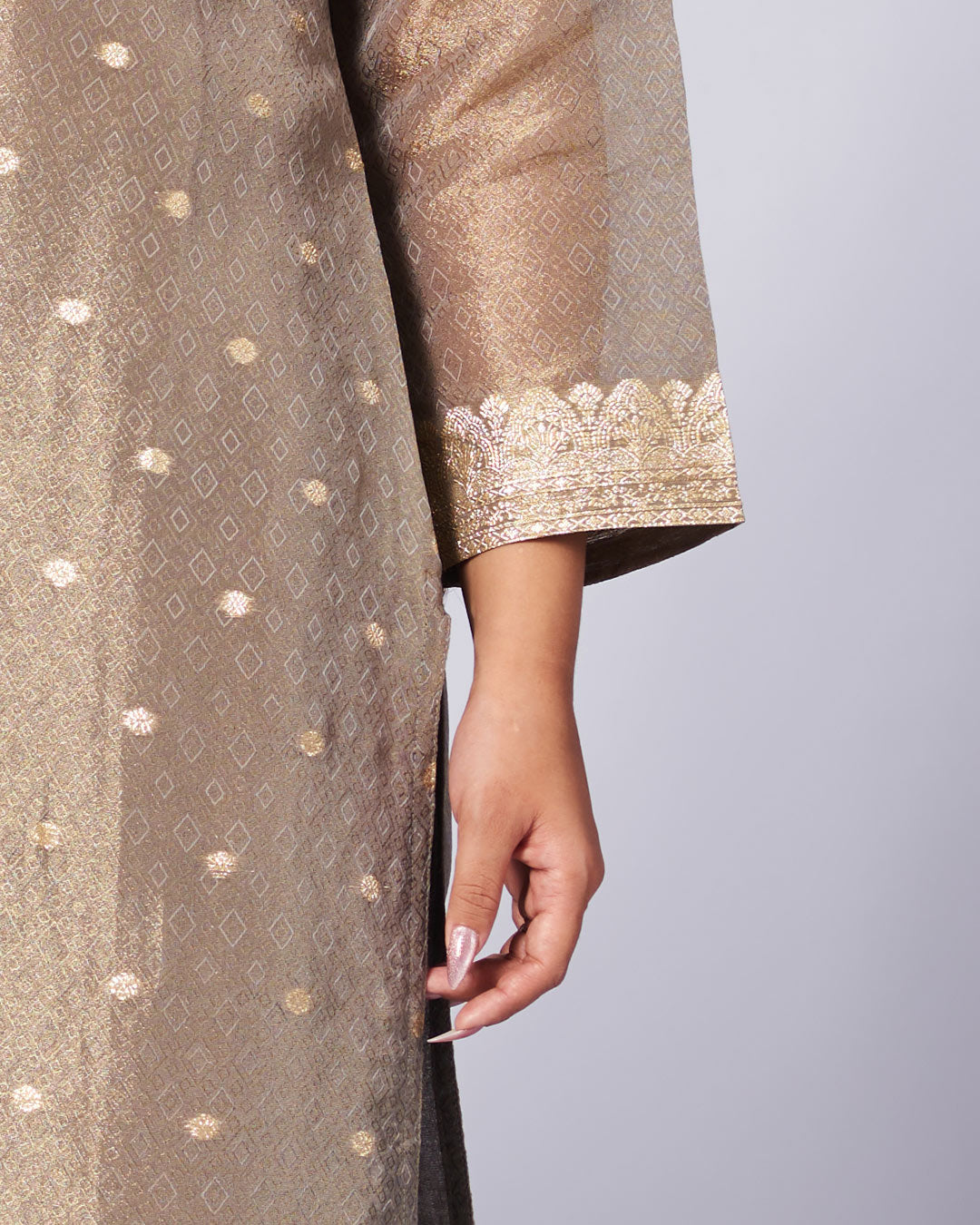 Moonlit Olive Kurthi Set 