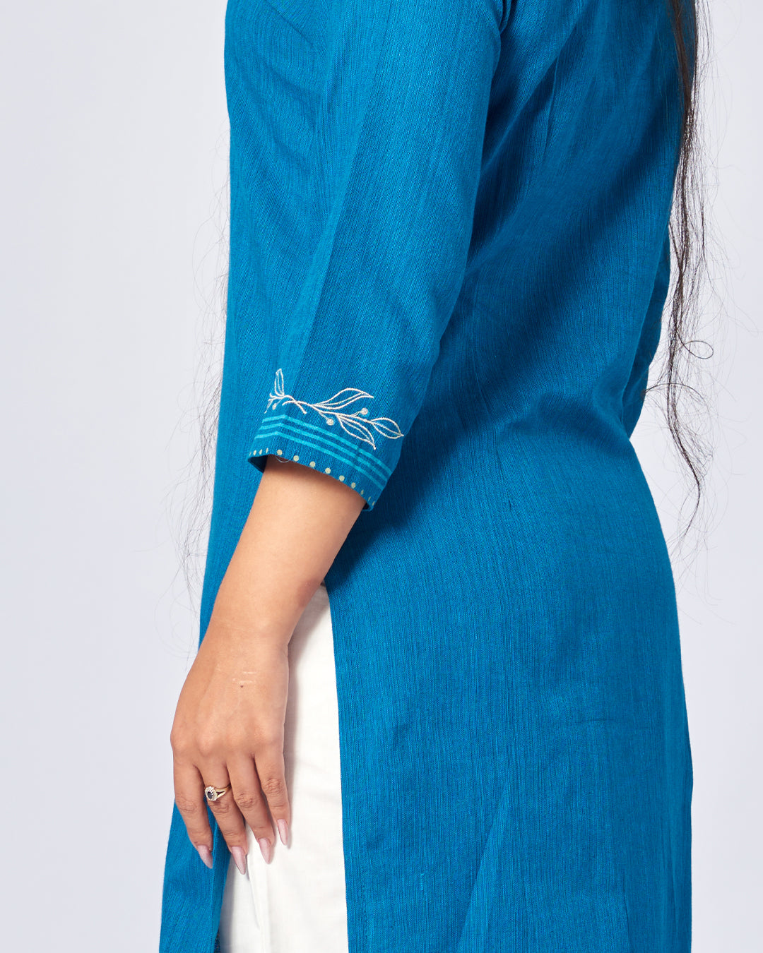 Blue Breeze Khadi Cotton Kurthi