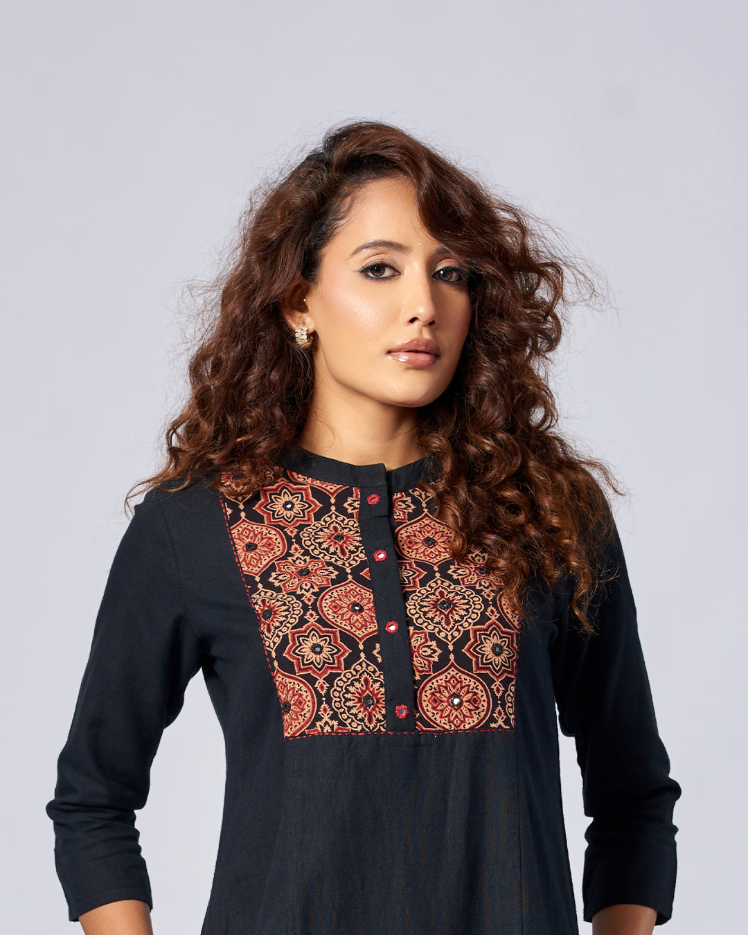 Midnight Noir – Cotton Kurthi