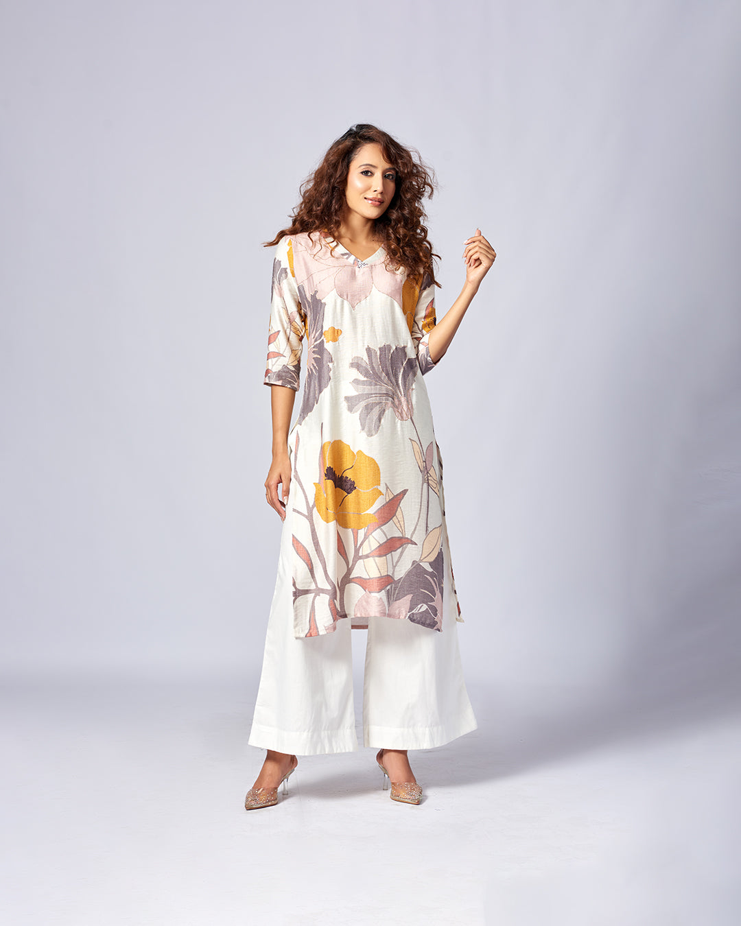 Bloom Grace – Printed Cotton Kurthi