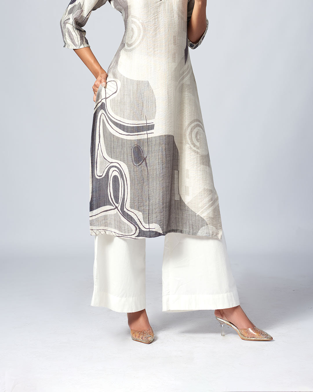 Urban Canvas – Abstract Print Kurthi