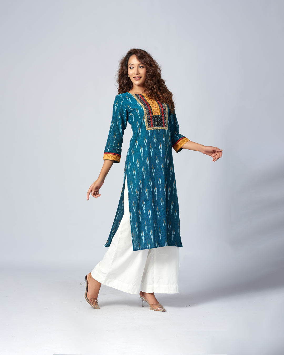 Ethnic Ikat Charm Kurthi