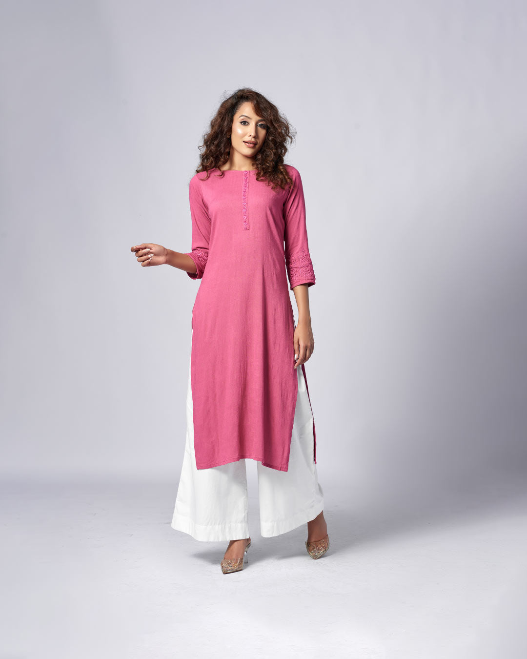 Pastel Pink Kurthi