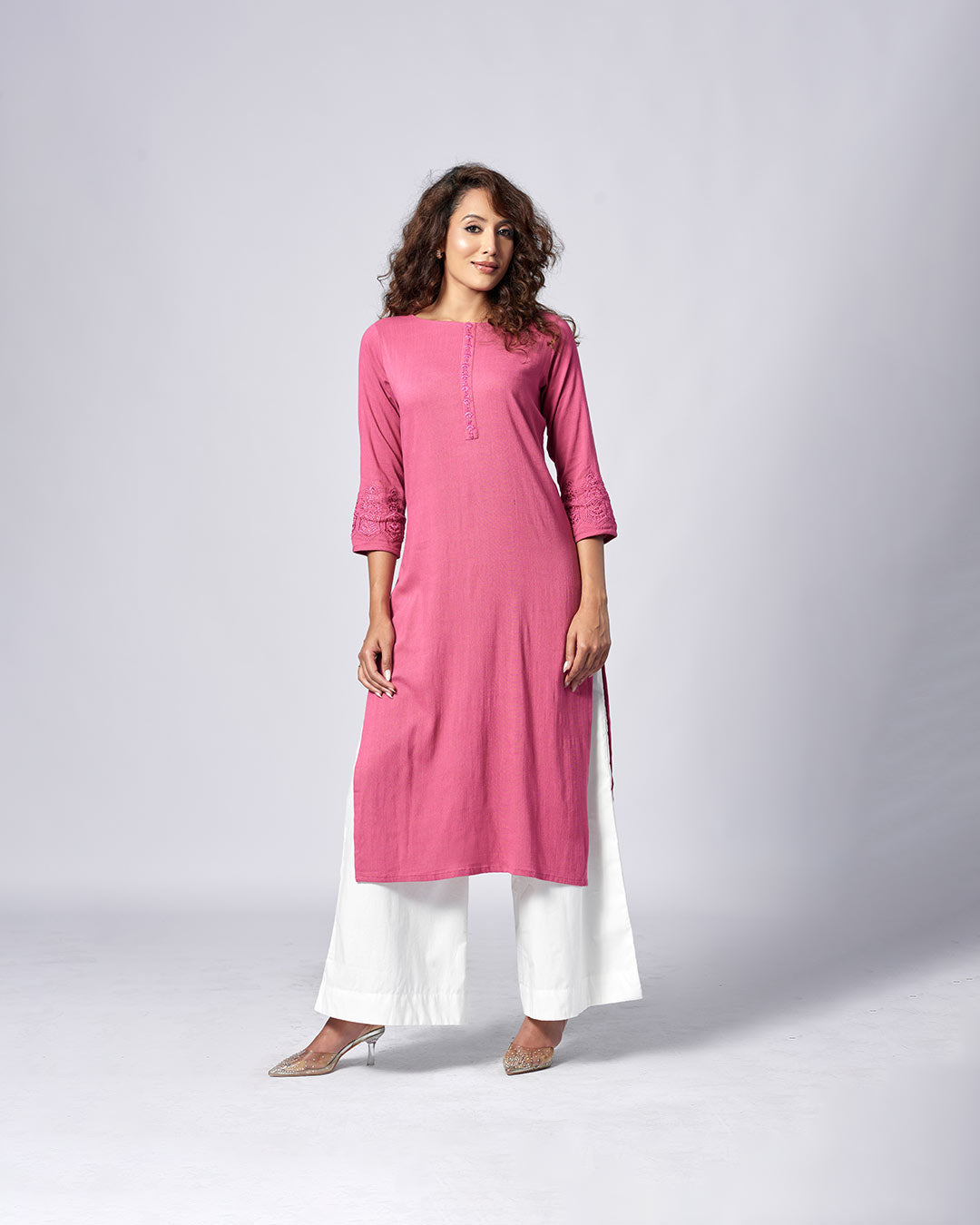 Pastel Pink Kurthi