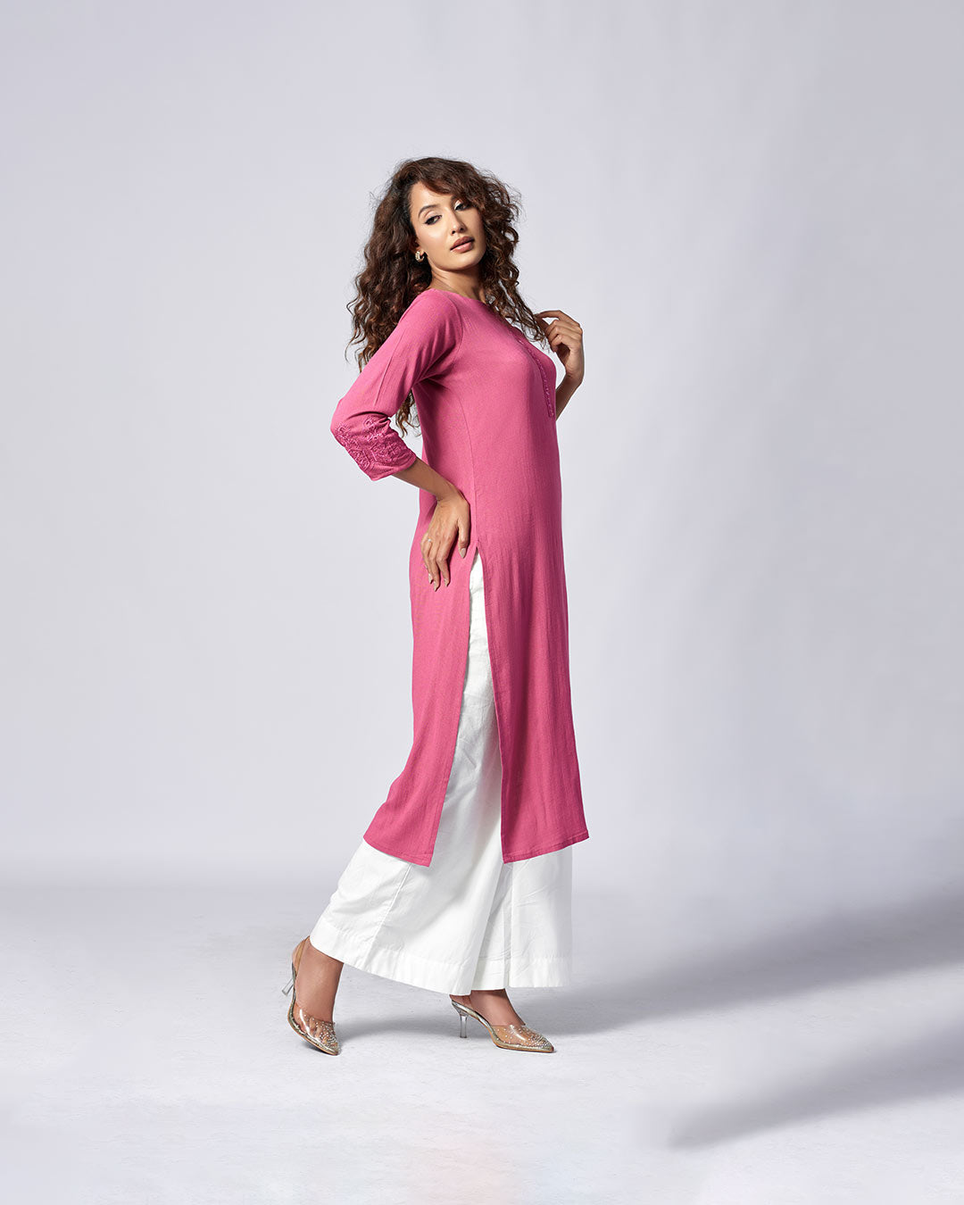 Pastel Pink Kurthi