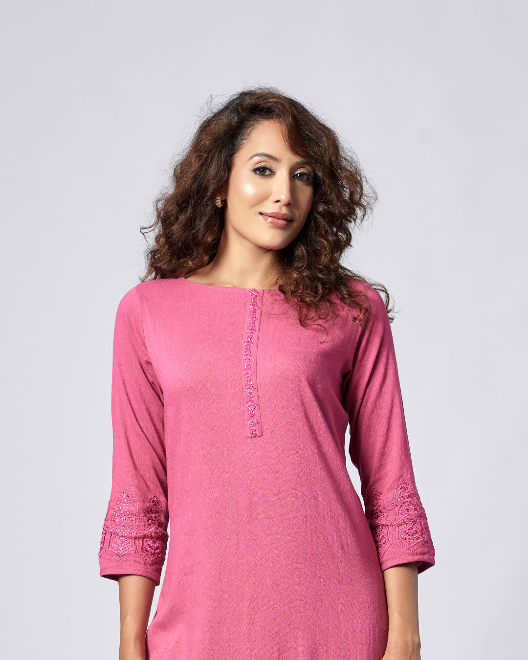 Pastel Pink Kurthi