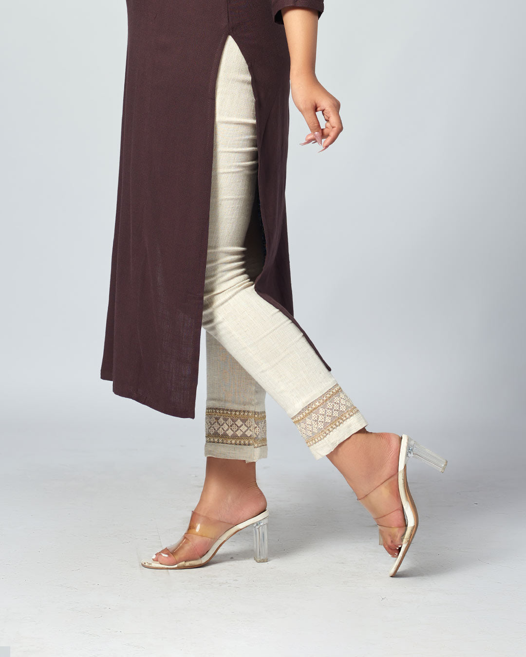 Mocha Grace – Cotton Kurthi