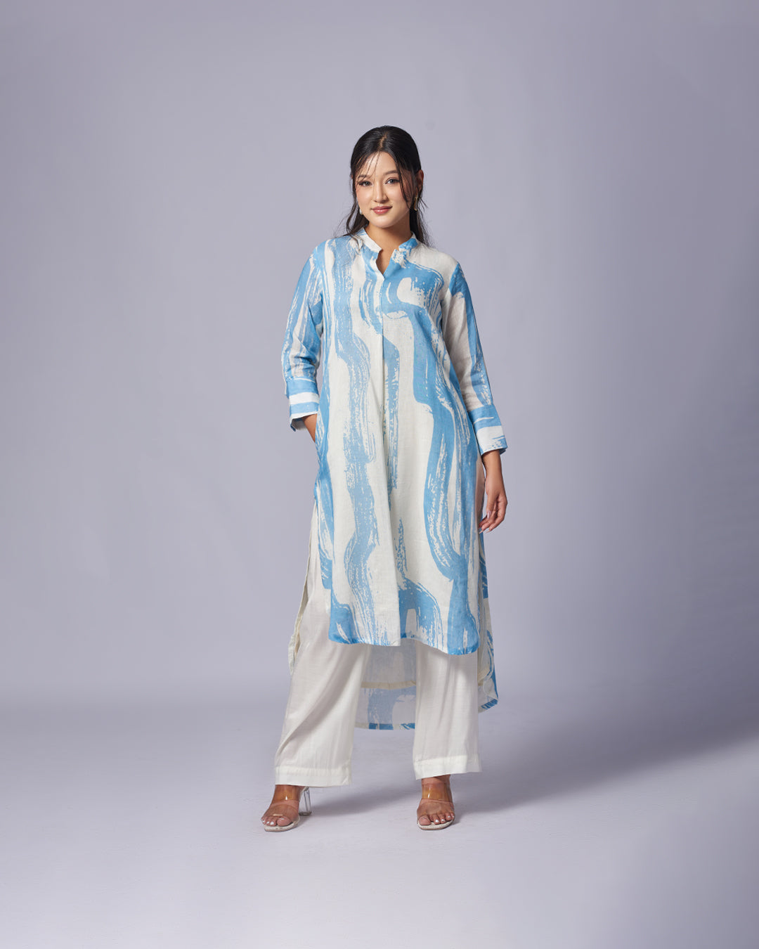 Indigo Drift – Khadi Cotton Co-ord Set