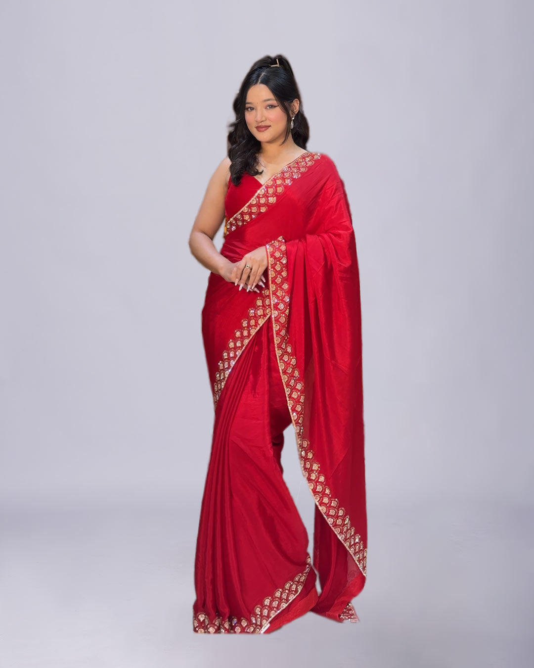 Scarlet Grace Silk Saree